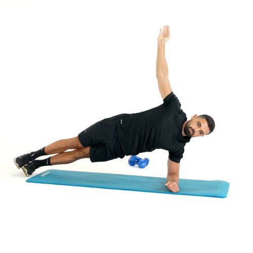 illustration de comment réaliser l'exercice du Gainage lateral étape par étape