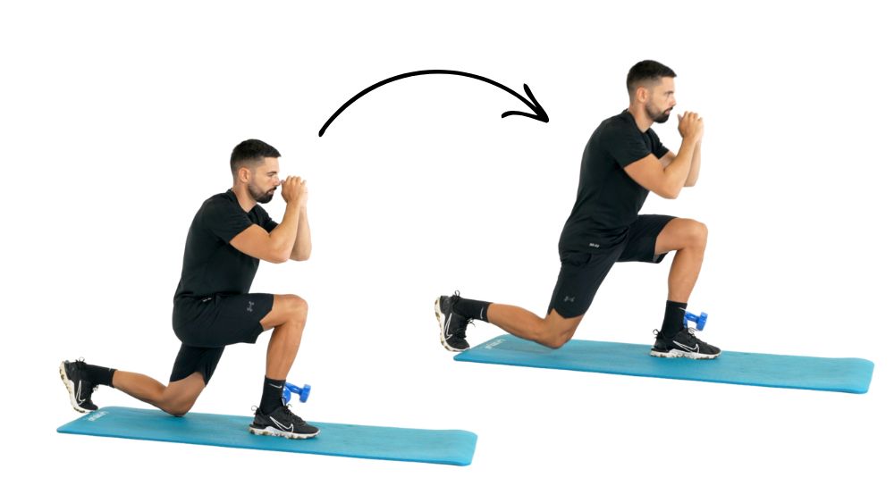 illustration de comment réaliser des Jumping Jack étape par étape Comment réaliser l'exercice des fentes arrières