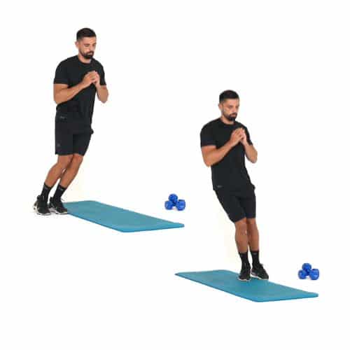 illustration de comment réaliser l'exercice du Lateral Hops