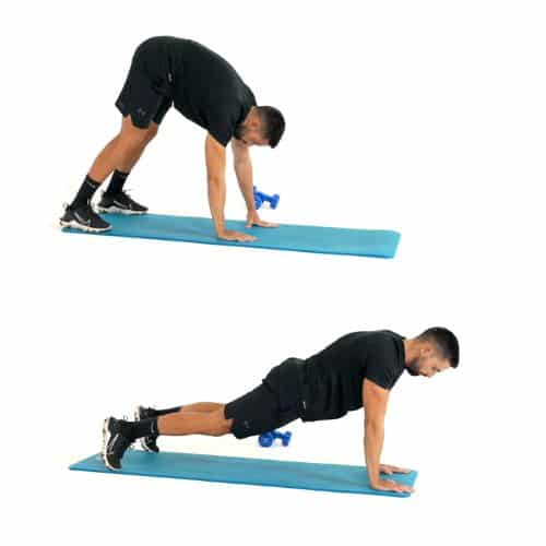 illustration de comment réaliser le Plank Walk-out