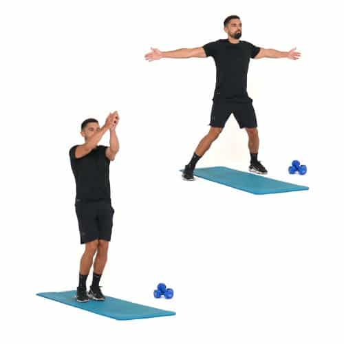 illustration de comment réaliser l'exercice du Seal Jacks