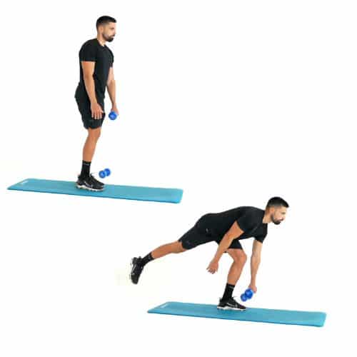 illustration de comment réaliser l'exercice du Single leg romanian Dealdift