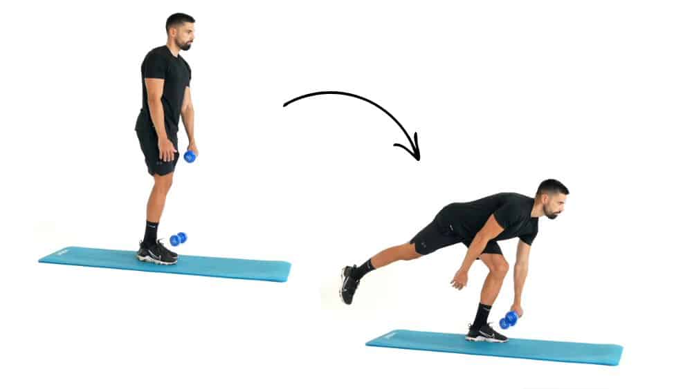 Comment réaliser l'exercice du Single leg romanian Dealdift. Exercice de fitness et remise en forme à la maison