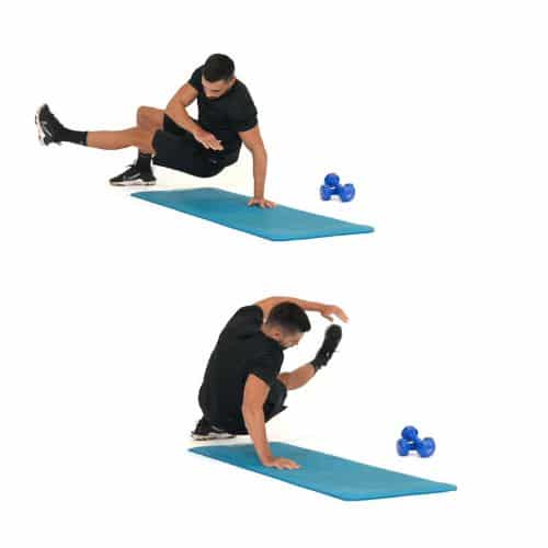 illustration de comment réaliser l'exercice du Sit Throughs
