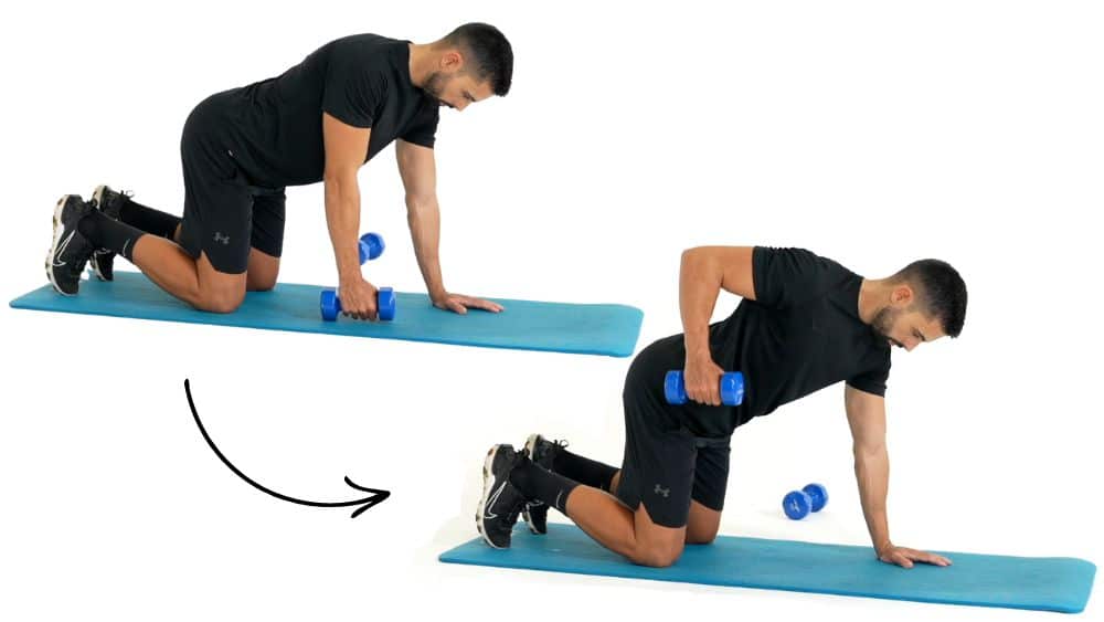 Comment réaliser l'exercice du Tirage bucheron. Exercice de fitness et remise en forme à la maison