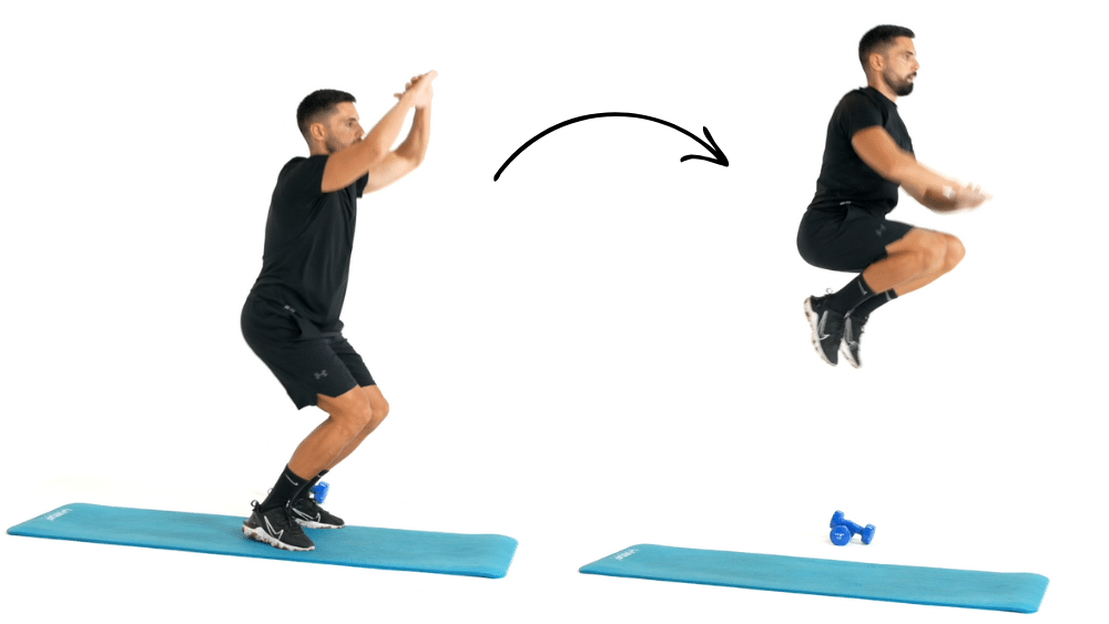 Comment réaliser l'exercice du Tuck Jumps . Exercice de fitness et remise en forme à la maison