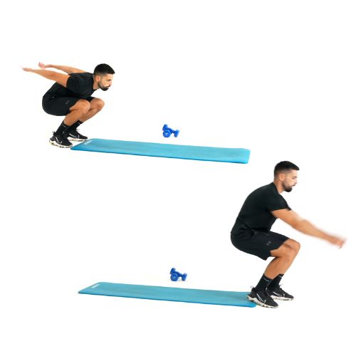 illustration de comment réaliser l'exercice du Broad Jumps