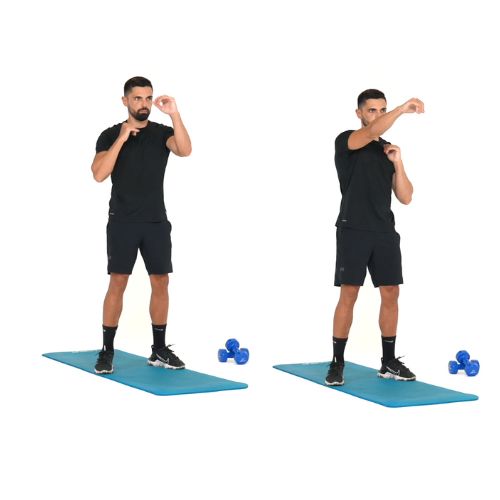 illustration de comment réaliser l'exercice du Shadow Boxing
