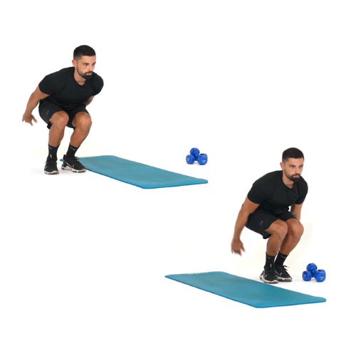 Comment réaliser l'exercice du Side-to-Side Jumps. Exercice de fitness et remise en forme à la maison.