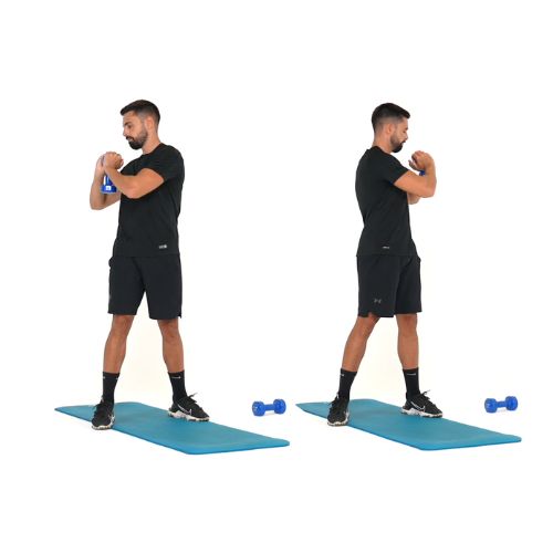 illustration de comment réaliser l'exercice du Standing Twists