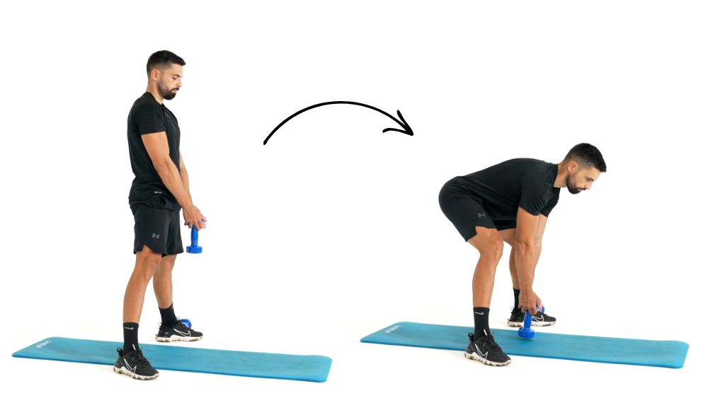 Comment réaliser l'exercice du Sumo deadlift avec haltère. Exercice de fitness et remise en forme à la maison.
