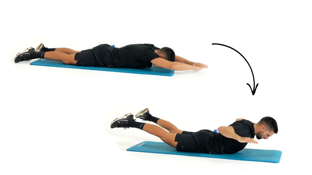 Comment réaliser l'exercice du Superman Star. Exercice de fitness et remise en forme à la maison.