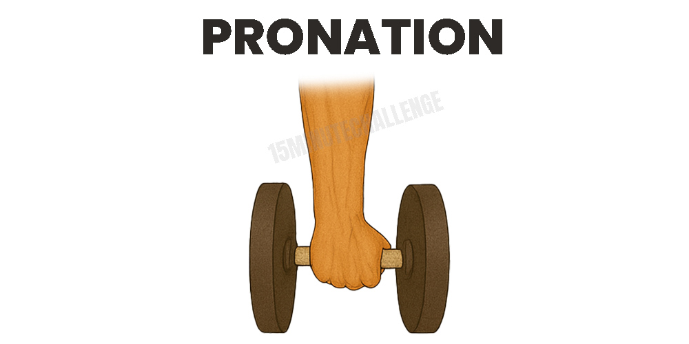 prise pronation
musculation haltère