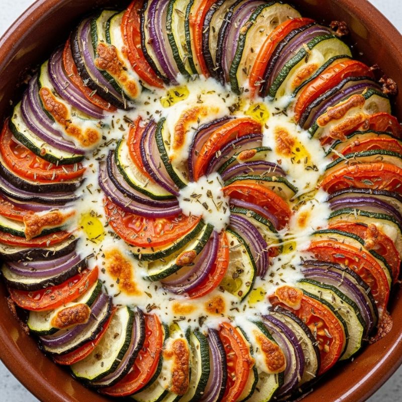 RECETTE Tian De L gumes Et Mozzarella Facile Rapide