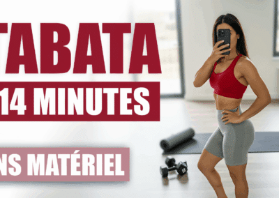 TABATA Intermédiaire 14 Minutes – Entraînement à la Maison Sans Matériel