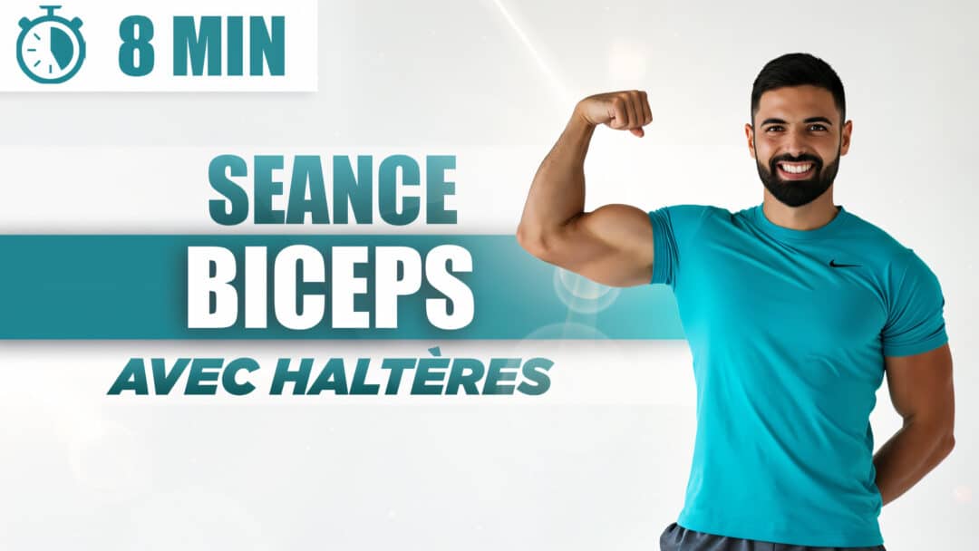 Séance Biceps 8 Minutes à la Maison avec Haltères | Bras Fermes & Tonifiés