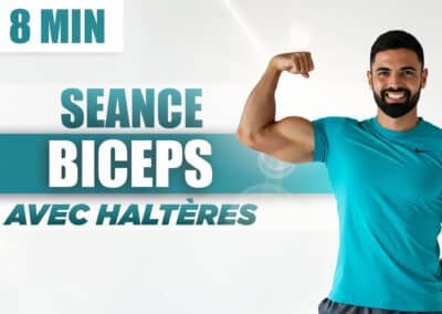 Séance Biceps 8 Minutes à la Maison avec Haltères | Bras Fermes & Tonifiés